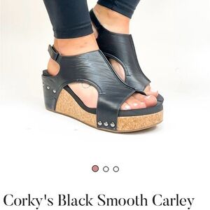 Corky’s Carly smooth black shoes size 11